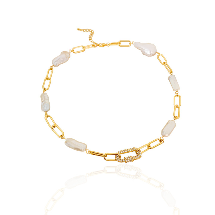 Vintage Baroque Pearl Necklace - Timeless Elegance for Every Occasion - Vizimy