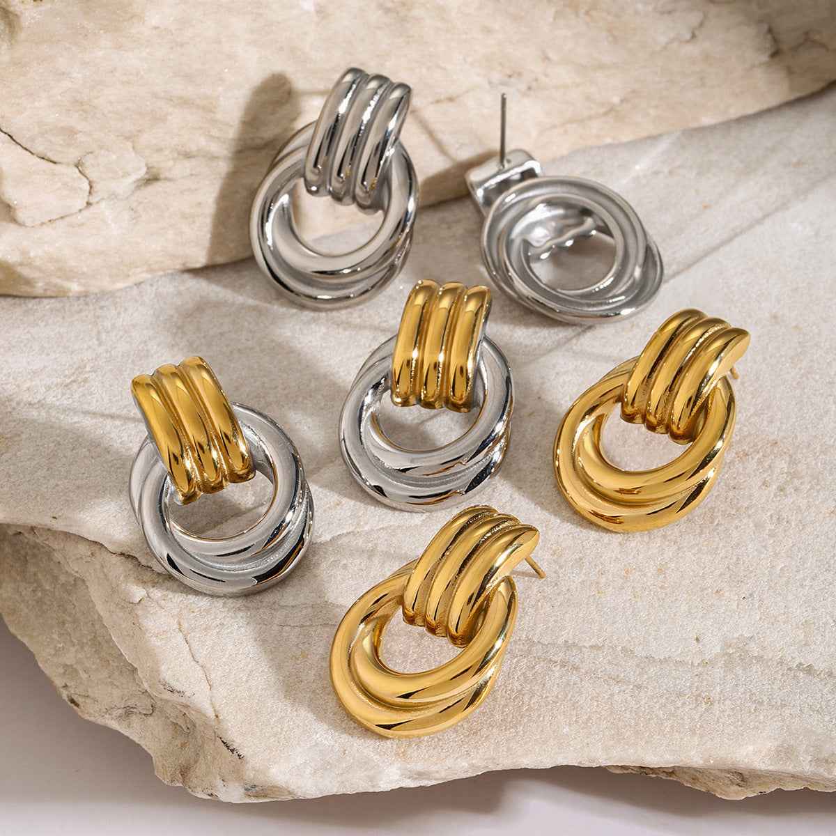 Winding Trendy Earrings - Stylish and Modern Accessories for Every Occasion - Vizimy