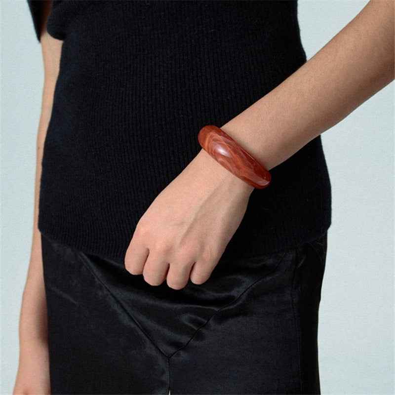 Geometric Acrylic Bracelet - Irregular Simple Design - Vizimy