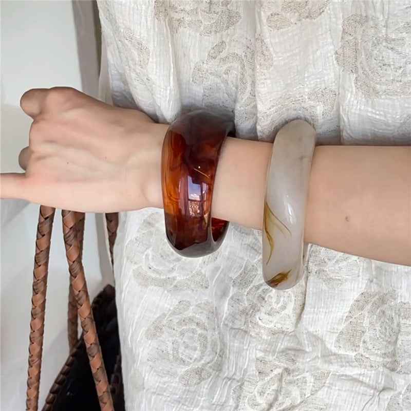 Geometric Acrylic Bracelet - Irregular Simple Design - Vizimy