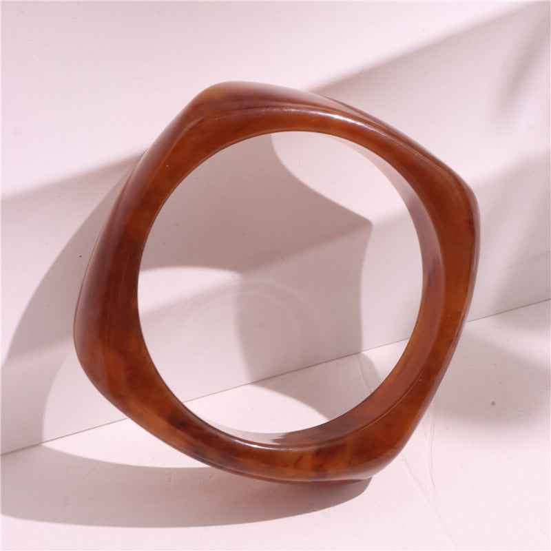 Geometric Acrylic Bracelet - Irregular Simple Design - Vizimy
